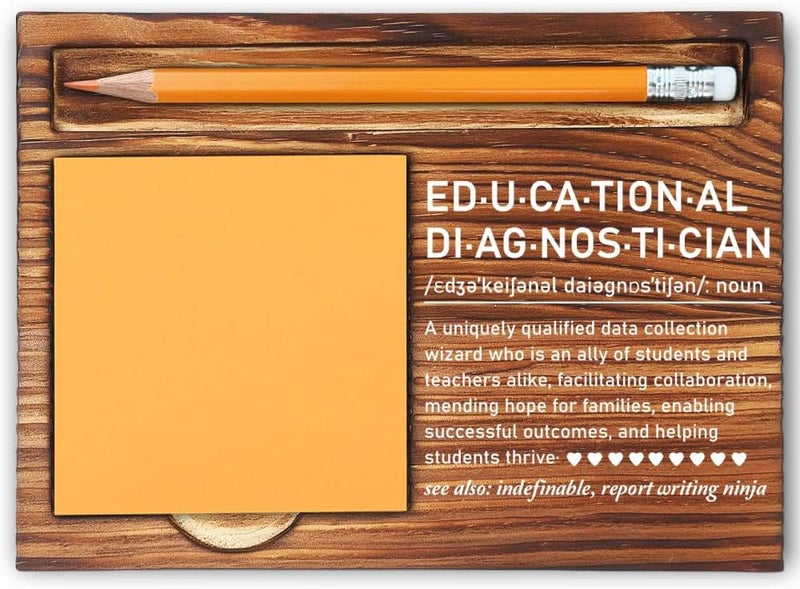 MFOMFO Educational Diagnostician Thank You Gifts for Women, Educational Diagnostician Appreciation Gifts for Women Men, Educational Diagnostician Gifts Ideas Office Self-Stick Note Pad Holders-LBB23 - Image 1